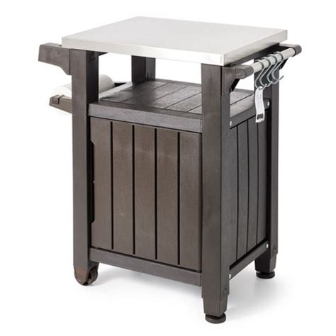 portable stainless steel computer cabinet|Keter Unity Portable 40 Gal Outdoor Table and .